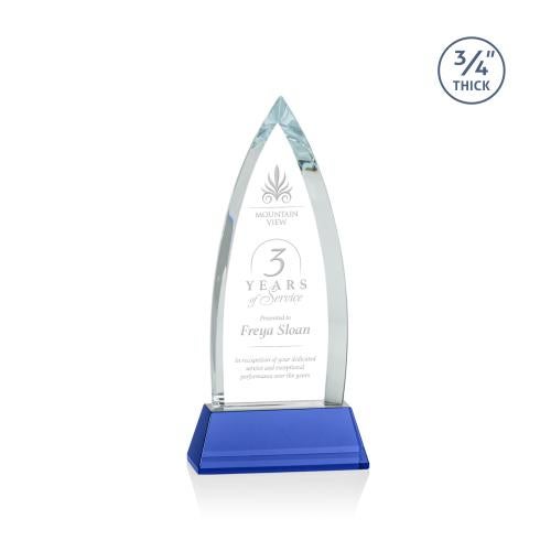 Awards and Plaques - Crystal Trophies - Valdes on Helton Blue Peaks Crystal Trophy
