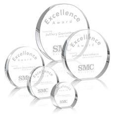 McCarty Circle Crystal Trophy - Glass Plaques