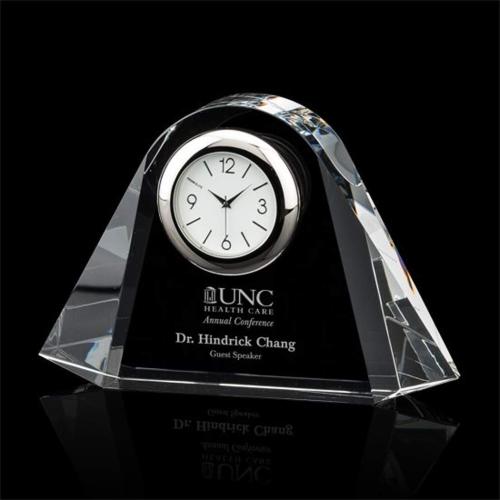Awards and Plaques - Crystal Trophies - Crystal Clocks - Everall Clock