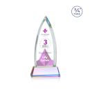 Valdes Full Color on Helton Prismatic Peaks Crystal Trophy