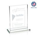 Roach Made in USA (Vert) Rectangle Crystal Trophy