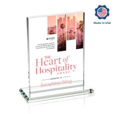 Roach Full Color Made in USA (Vert) Rectangle Crystal Trophy - Crystal Trophies