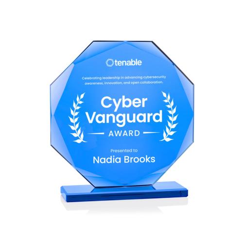 Awards and Plaques - Crystal Trophies - Cavendale Polygon Crystal Trophy