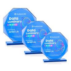 Cavendale Full Color Polygon Crystal Trophy - Custom Trophies