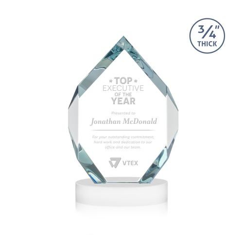 Awards and Plaques - Crystal Trophies - Diamond Diamond on Alberton Base Fagan Crystal Trophy