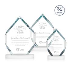 Diamond Diamond on Alberton Base Fagan Crystal Trophy - Crystal Trophies