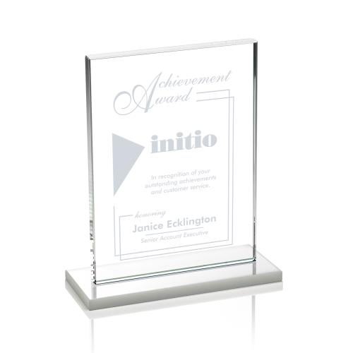 Awards and Plaques - Crystal Trophies - Roach Fagan (Vert) Rectangle Crystal Trophy