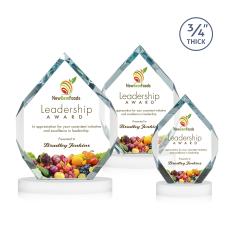 Diamond Diamond Full Color on Alberton Base Fagan Polygon Crystal Trophy - Crystal Trophies