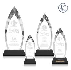 Fortier on Pruitt Base Black Peaks Crystal Trophy - Crystal Trophies