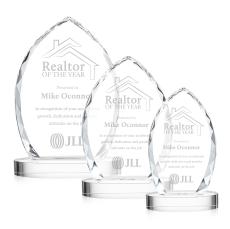 Grossman on Alberton Base Clear Peaks Crystal Trophy - Crystal Trophies