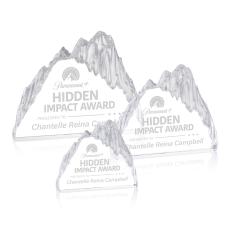 Glacier Iceberg Peaks Crystal Trophy - Crystal Trophies