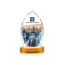 Grossman Full Color on Alberton Base Amber Peaks Crystal Trophy