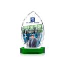 Grossman Full Color on Alberton Base Green Peaks Crystal Trophy
