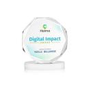 Acadian Full Color on Alberton Base Fagan Polygon Crystal Trophy