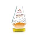 Mcleod Full Color on Alberton Base Gold Polygon Crystal Trophy
