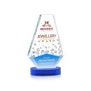 Mcleod Full Color on Alberton Base Blue Polygon Crystal Trophy