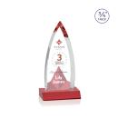 Valdes Full Color Red Crystal Trophy