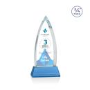 Valdes Full Color on Helton Sky Blue Peaks Crystal Trophy