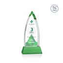Valdes Full Color on Helton Green Crystal Trophy