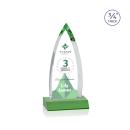 Valdes Full Color Green Crystal Trophy