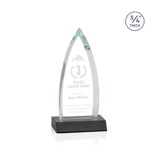Awards and Plaques - Crystal Trophies - Valdes Black Peaks Crystal Trophy