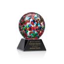 Knapp on Cahill Base Black Globe Glass Trophy
