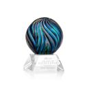 McCray on Cahill Base Clear Globe Glass Trophy