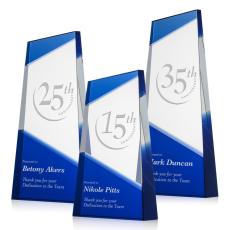 Gutierrez Blue Towers Crystal Trophy - Crystal Trophies