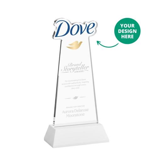 Awards and Plaques - Crystal Trophies - EdgeCraft on Hartford Base Fagan (via Air) Unique Crystal Trophy