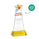 EdgeCraft on Hartford Base Gold (via Ocean) Unique Crystal Trophy