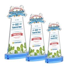 EdgeCraft Full Color on Alberton Base - Sky Blue (via Air) - Crystal Trophies