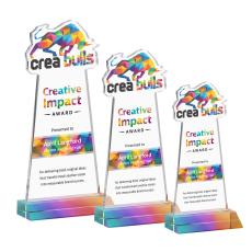 EdgeCraft Full Color on Mitered Base-Prismatic (via Air) - Custom Trophies