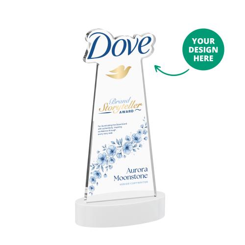 Awards and Plaques - Crystal Trophies - EdgeCraft Full Color on Alberton Base-White (via Ocean)