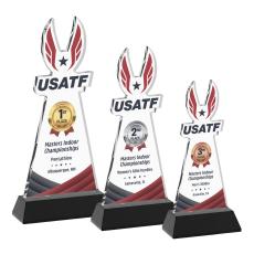 EdgeCraft Full Color on Hartford Base Black (via Ocean) Unique Crystal Trophy - Custom Trophies