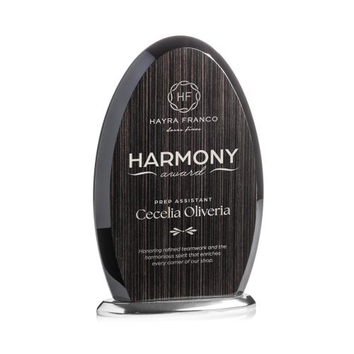 Awards and Plaques - Eco-Friendly Trophies - Evington Slatewood Silver Circle Wood Trophy