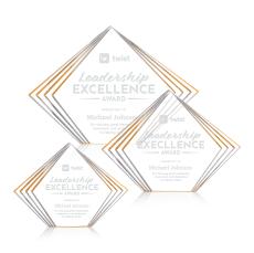 Crawford Gold Acrylic Trophy - Employee Awards