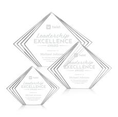 Crawford Clear Acrylic Trophy - Employee Awards