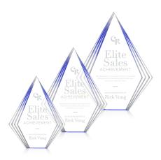 Brantley Blue Acrylic Trophy - Employee Awards