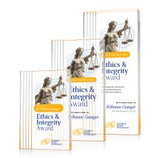 Haverton Full Color Gold Rectangle Acrylic Trophy - Employee Awards