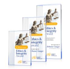 Haverton Full Color Blue Rectangle Acrylic Trophy - Employee Awards