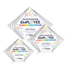 Crawford Full Color Clear Acrylic Trophy - Employee Awards