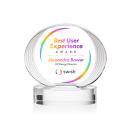 Schaffer Full Color on Base Clear Circle Crystal Trophy