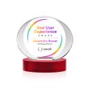 Schaffer Full Color on Base Red Circle Crystal Trophy