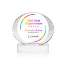 Schaffer Full Color on Base Fagan Circle Crystal Trophy