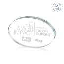 Barlow Oval Clear Circle Crystal Trophy