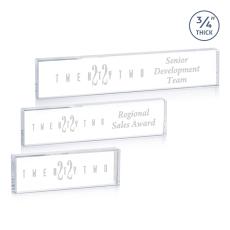 Saucedo Nameplate - Deep Etch - Glass Trophies