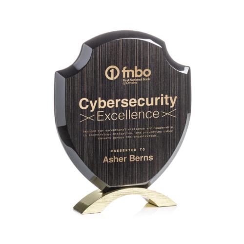 Awards and Plaques - Eco-Friendly Trophies - Belgrave Slatewood Gold Unique Wood Trophy