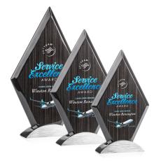 Atridge Slatewood Full Color Silver Wood Trophy - Eco-Friendly Trophies