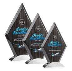 Atridge Slatewood Full Color Silver Wood Trophy - Eco-Friendly Trophies