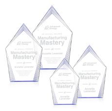 Grayson Blue Peaks Acrylic Trophy - Acrylic Trophies